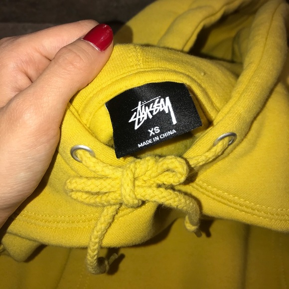 Mustard Yellow Stüssy Sweatshirt - Picture 5 of 6